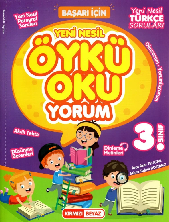 Kırmızı Beyaz 3. Sınıf Yeni Nesil Öykü Oku-Yorum Türkçe & Paragraf Kitabı ürün görseli 1