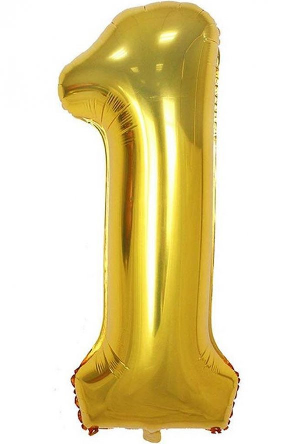 Beysüs Rakam Folyo Balon Gold 1 Rakam 40 İnç ürün görseli 1