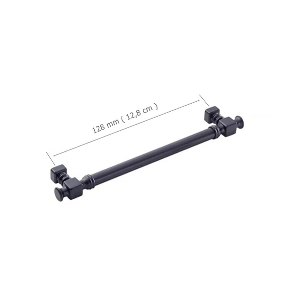 Doğanlar Dragon 128 mm Mobilya Kulp Mat Siyah - Resim 2