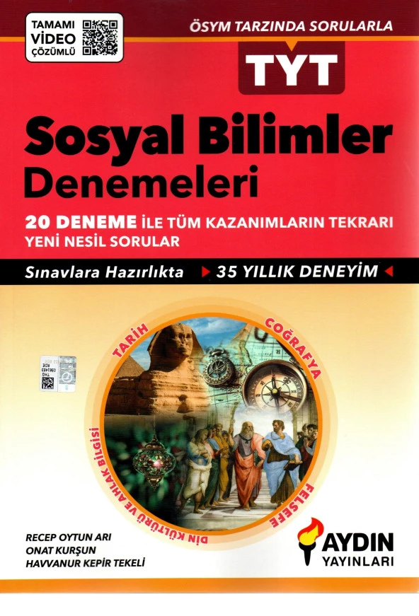 Aydın Yayınları TYT Sosyal Bilimler Deneme 20 Deneme ürün görseli 1
