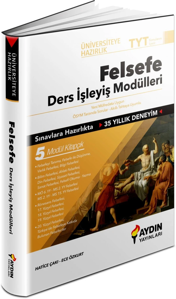Aydın Yayınları TYT Felsefe Ders İşleyiş Modülleri ürün görseli 1