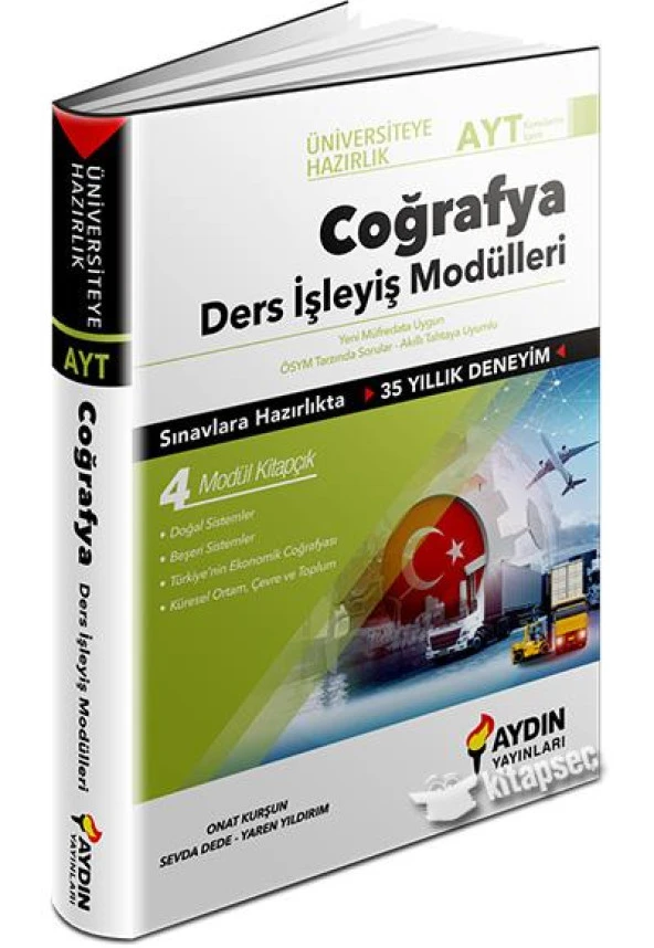 Aydın Yayınları AYT Coğrafya Ders İşleyiş Modülleri ürün görseli 1