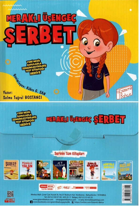 2. ve 3. Sınıf Hikaye Kitabı Meraklı Üşengeç Şerbet 8 Kitap Gizemli Bahçe ürün görseli 1