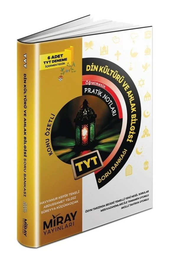 Miray Yayınları TYT Dinkültürü Ve Ahlak Bilgisi Konu Özetli Soru Bankası ürün görseli 1
