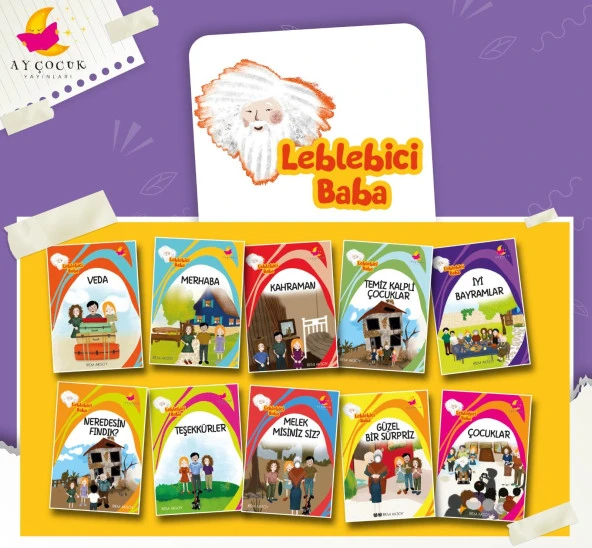 2. ve 3. Sınıf Hikaye Kitabı Seti Leblebici Baba Serisi 10 Kitap Ay Çocuk ürün görseli 1