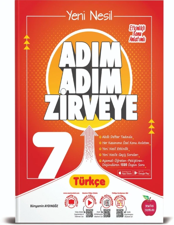 Newton 7. Sınıf Türkçe Adım Adım Zirveye Soru Bankası ürün görseli 1