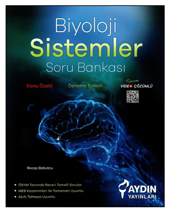 Aydın Yayınları Ayt Biyoloji Sistemler Konu Özetli Soru Bankası ürün görseli 1