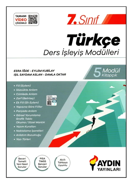 Aydın Yayınları 7. Sınıf Türkçe Ders İşleyiş Modülleri ürün görseli 1