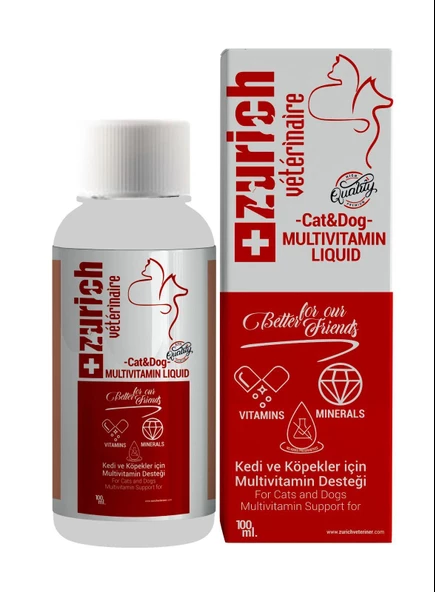 Zurich Kedi Köpek Multivitamin Likit 100 ML ürün görseli 1