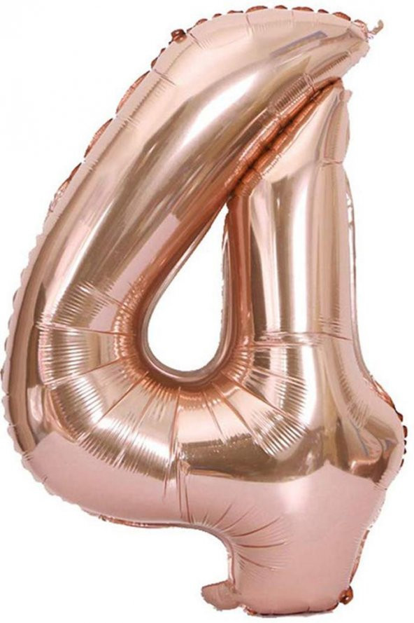 Beysüs Rakam Folyo Balon Rosegold 4 Rakam 40 İnç ürün görseli 1