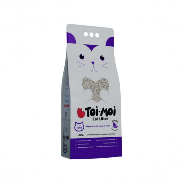 Toi Moi Flora Cream Lavanta 10 Kg Topaklanan Kedi Kumu ürün görseli 1