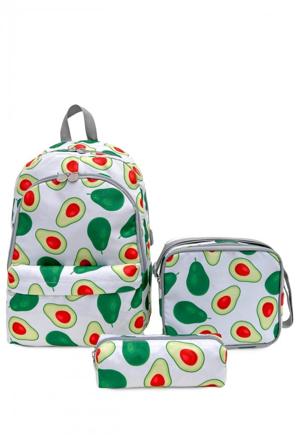 Superbag Okul Çantası 3Lü Set Avakado ürün görseli 1