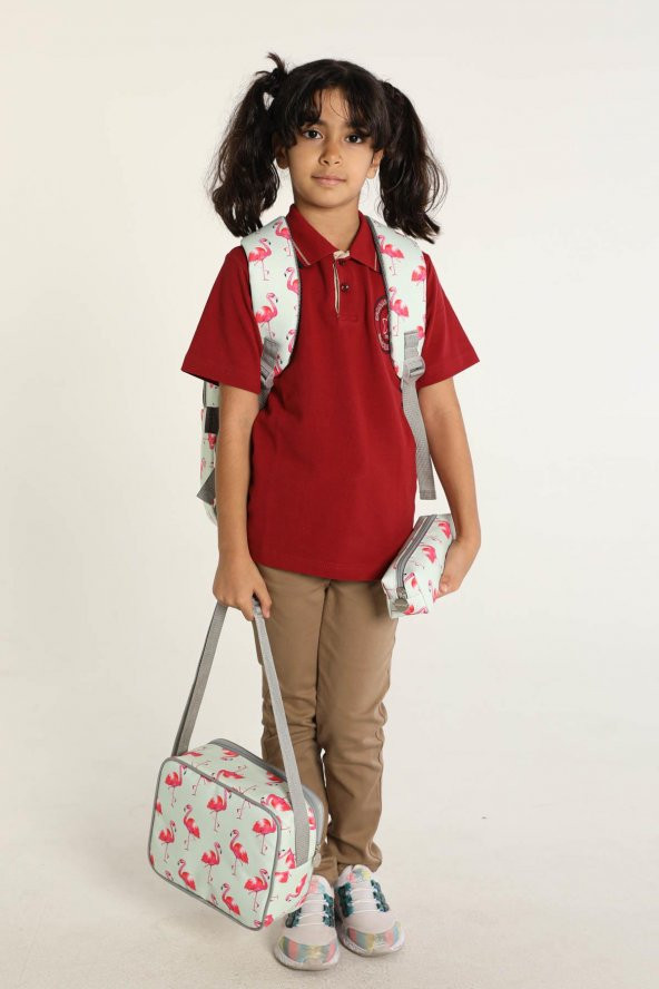 Superbag Okul Çantası 3Lü Set Flamingo - Resim 7
