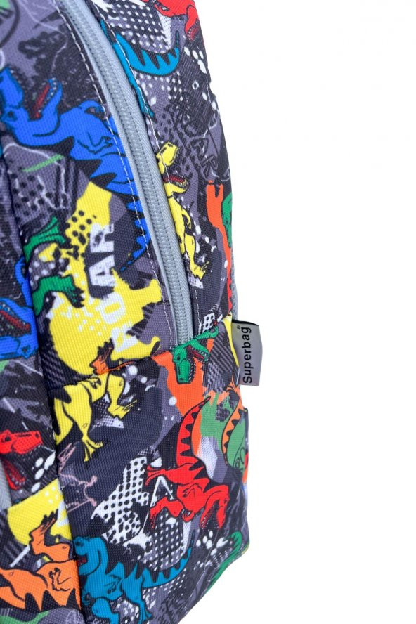 Superbag Okul Çantası 3Lü Set Dinazor - Resim 6