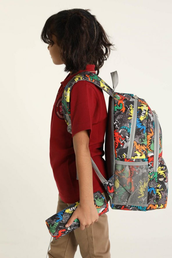 Superbag Okul Çantası 3Lü Set Dinazor - Resim 7
