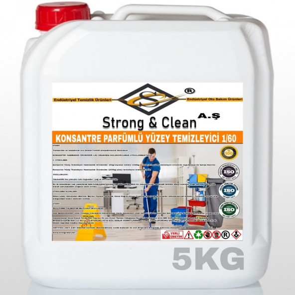 KONSANTRE ULTRA PARFÜMLÜ YÜZEY TEMİZLEYİCİ 5KG ürün görseli 1