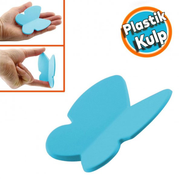 Mobilya Çekmece Dolap Kapak Kulpu Kulbu Çocuk Bebek Genç Odası Plastik Mat Mavi Kulp 32 mm ürün görseli 1