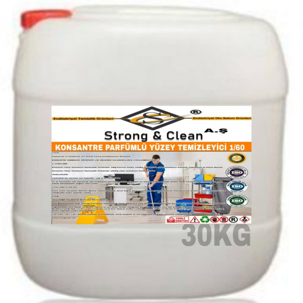 KONSANTRE ULTRA PARFÜMLÜ YÜZEY TEMİZLEYİCİ 30KG ürün görseli 1