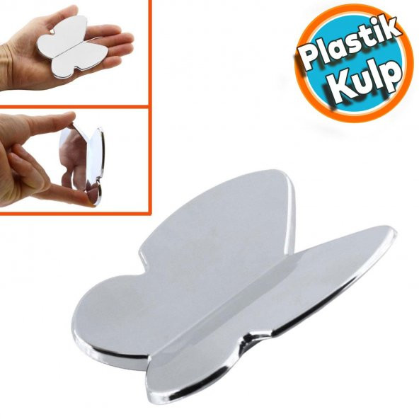 Mobilya Çekmece Dolap Kapak Kulpu Kulbu Çocuk Bebek Genç Odası Plastik Krom Kulp 32 mm ürün görseli 1