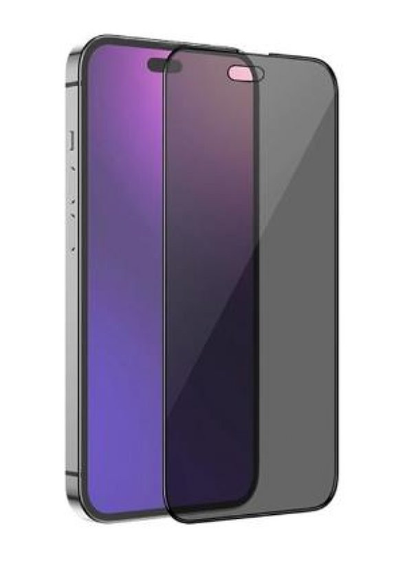 Iphone 14 Pro Max Uyumlu Hayalet Cam Tam Kaplayan Kırılmaz Ekran Koruyucu. ürün görseli 1