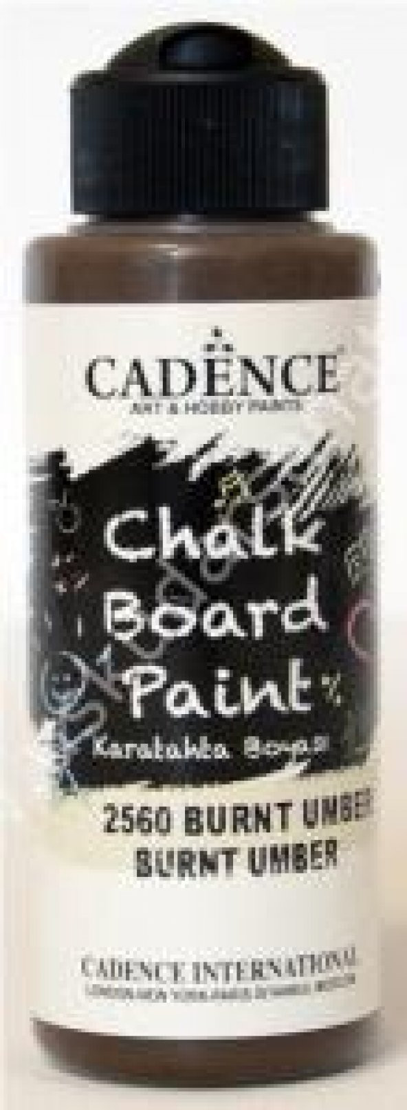 Cadence Chalk Board Paint Karatahta Boyası 120ml Burnt Umber 2560 ürün görseli 1