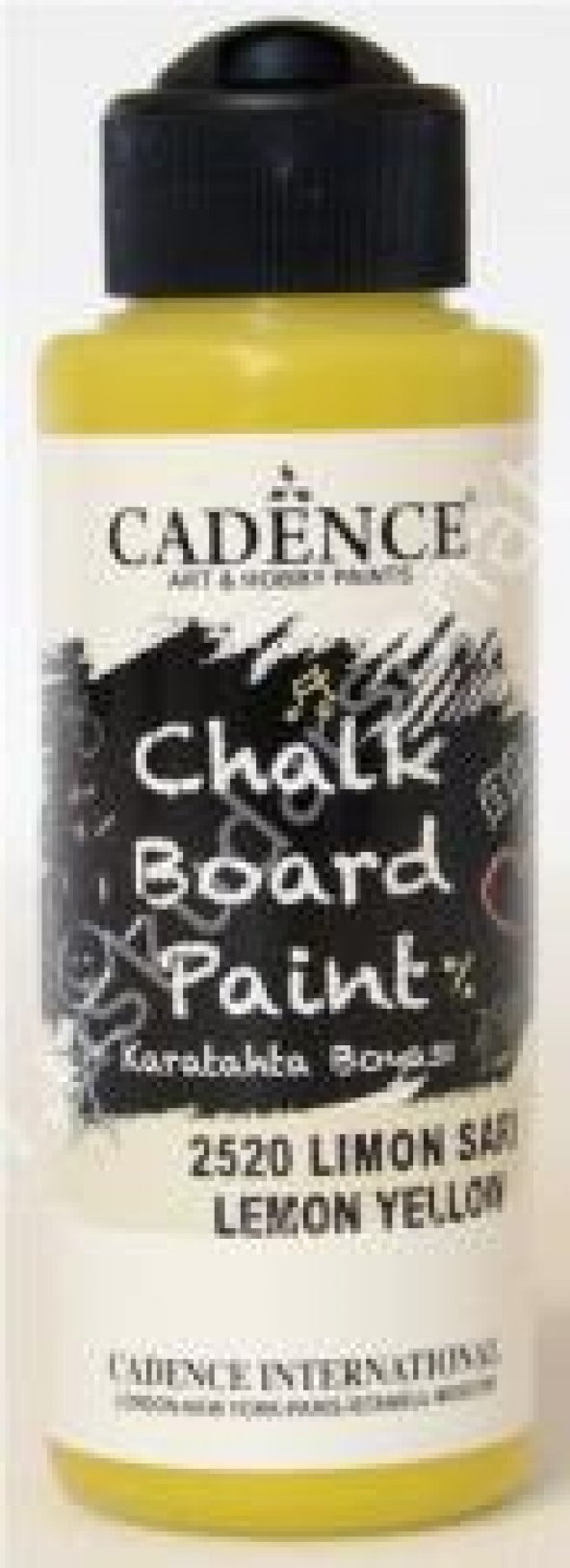 Cadence Chalk Board Paint Karatahta Boyası 120ml Limon Sarı 2520 ürün görseli 1