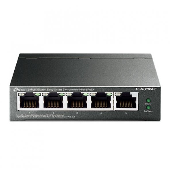 TP-LINK TL-SG105PE 5-Port Smart Switch ürün görseli 1