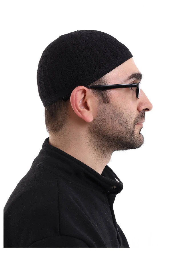Bambu Namaz Takkesi - Siyah - Resim 3