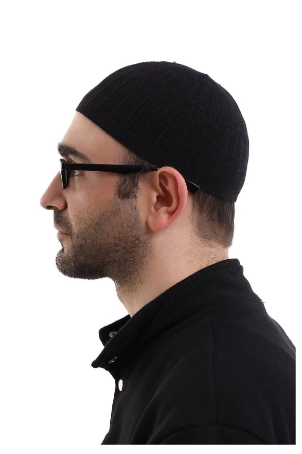Bambu Namaz Takkesi - Siyah - Resim 5