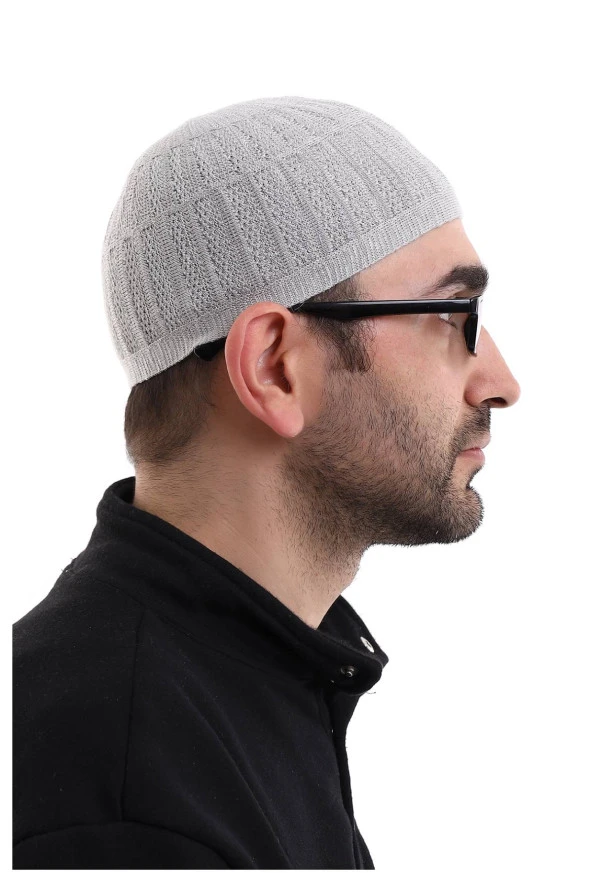 Bambu Namaz Takkesi - Gri - Resim 4