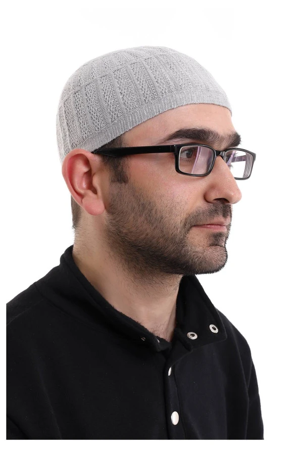 Bambu Namaz Takkesi - Gri - Resim 2