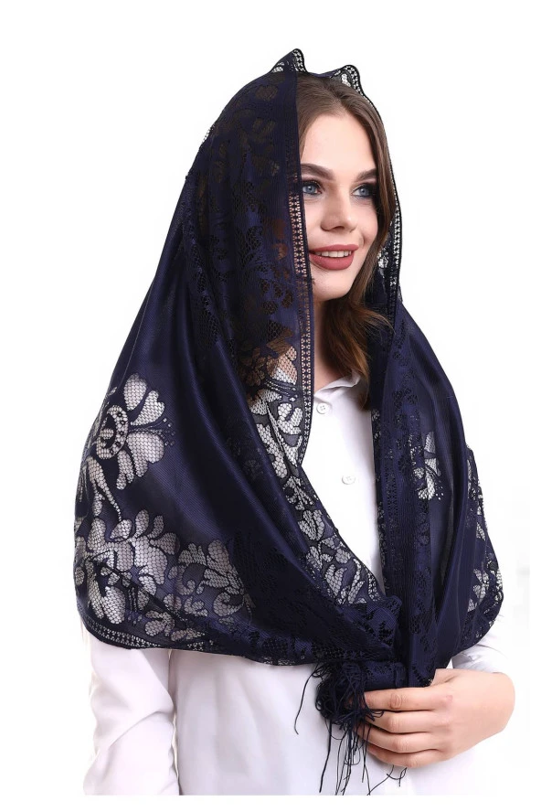 Narin Tül Şal Mor 60x160 - Resim 4