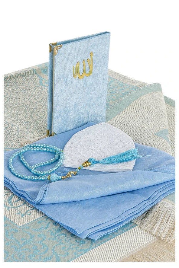 Hediyelik Mevlid Seti - Mavi - Resim 3