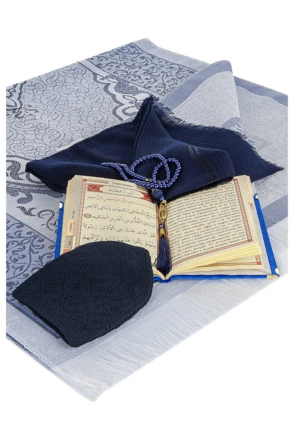 Hediyelik Mevlid Seti - Lacivert - Resim 4