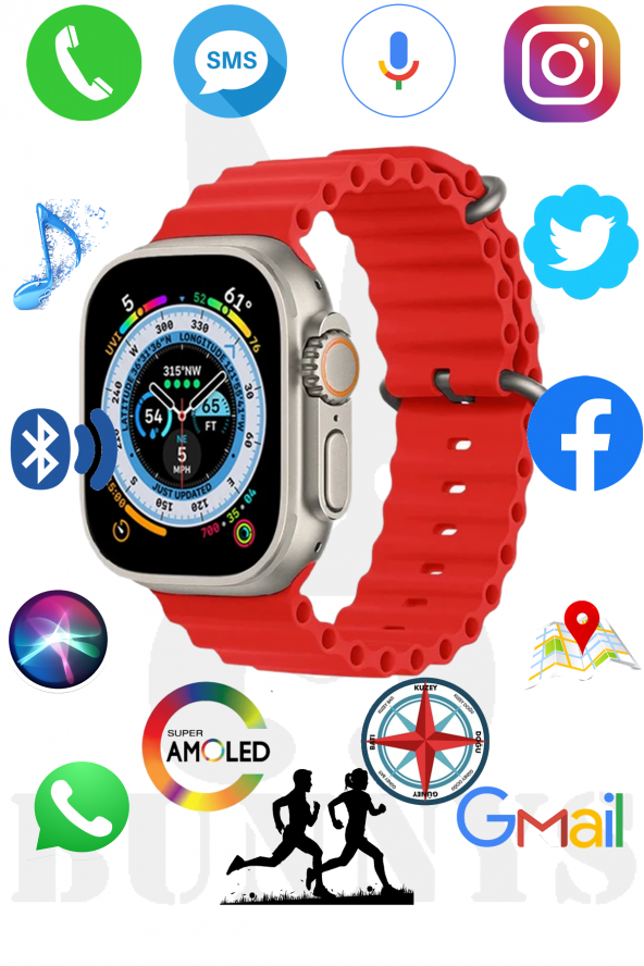 Xiaomi Uyumlu Akıllı Saat Konuşma Özellikli Watch 8 Ultra 49MM AMOLED EKRAN ürün görseli 1