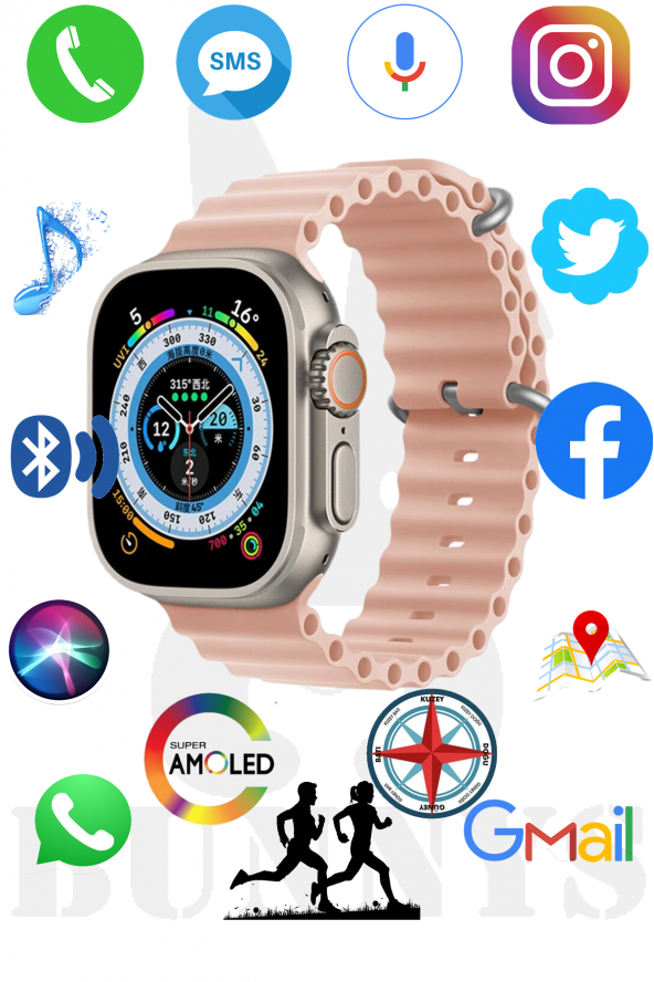 Xiaomi Uyumlu Akıllı Saat Konuşma Özellikli Watch 8 Ultra 49MM AMOLED EKRAN ürün görseli 1