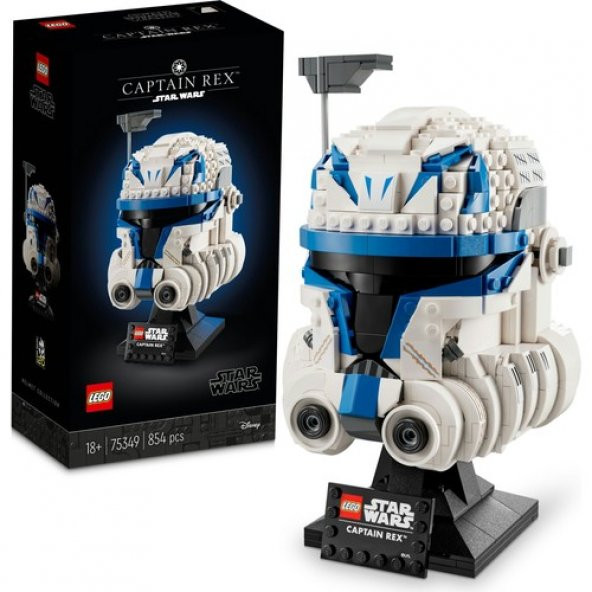 LEGO® Star Wars™ Helmet Yüzbaşı Rex™ Kaskı 75349 - Yetişkinler için Koleksiyonluk Sergileme Modeli Yapım Seti (854 Parça) ürün görseli 1
