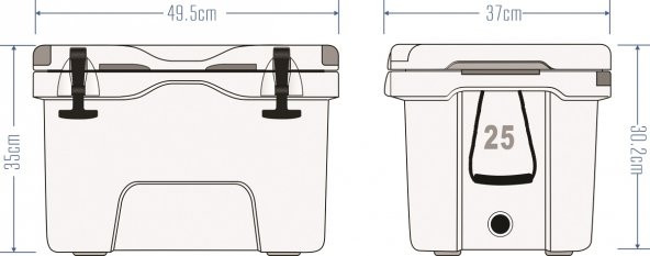 Icepeak Aden Buzluk 25 Litre - Resim 6