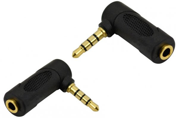 3.5 mm TRRS Stereo 90 Derece Çevirici ürün görseli 1