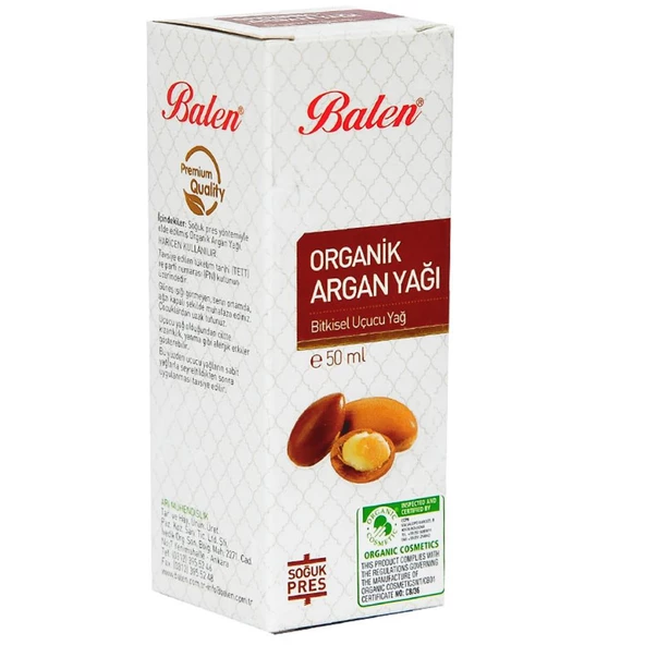 Balen Organik Argan Yağı 50 ML Doğal Soğuk Sıkım Pres ürün görseli 1