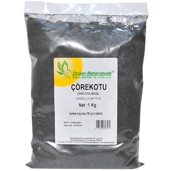 Doğan Baharatçılık Çörekotu Öğütülmüş 1 Kg Kiloluk Çörek Otu ürün görseli 1
