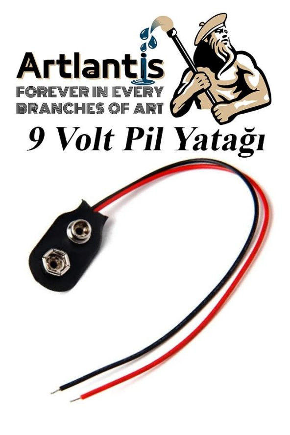 9 Volt Pil Yatağı 1 Adet 9V Pil Yuvası İkili 9V Pil Başlığı Pil Tutucu Okul Hobi Elektrik Deney ürün görseli 1