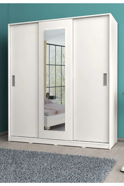 Metalia Beyaz Sürgülü Dolap Gm0643 ürün görseli 1