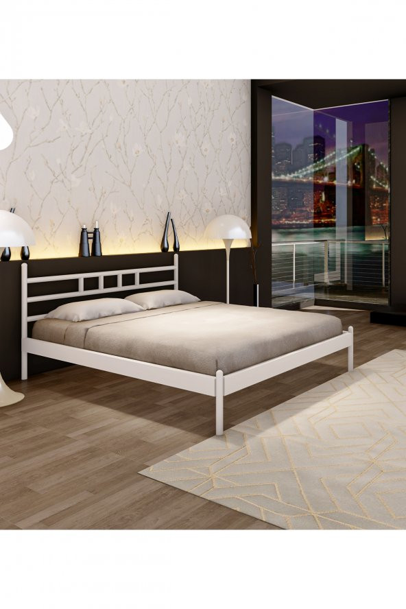 Metalia Gm 226 Diegof Çift Kişilik Metal Karyola 150X200 Cm. ürün görseli 1