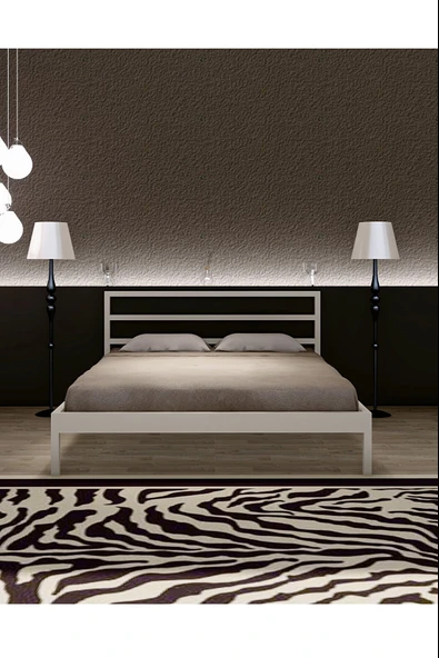 Metalia Gm 225 Vigo Çift Kişilik Metal Karyola Beyaz 150X200 Cm ürün görseli 1