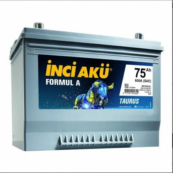 İnci 12V 75 Ah Amper Japon Tip Dik Kutup Akü ürün görseli 1