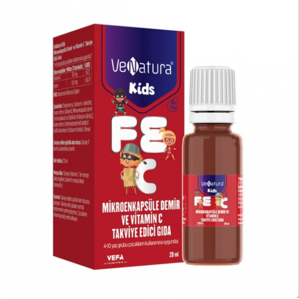 Venatura Kids Mikroenkapsüle Demir ve Vitamin C 20 ml ürün görseli 1