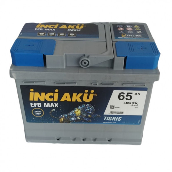 İnci 12V 65 Ah Efb Max 640 A(EN) Start Stop Akü ürün görseli 1