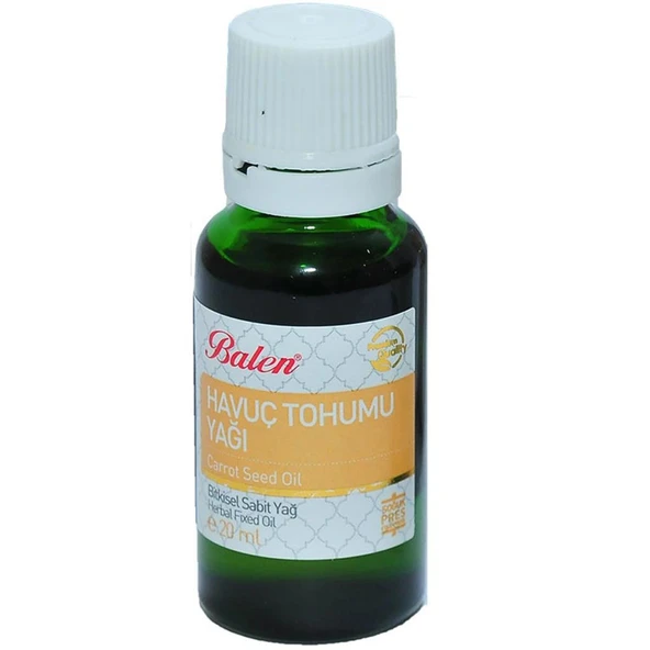 Havuç Tohumu Yağı Soğuk Pres 20 ML Cam Şişe ürün görseli 1