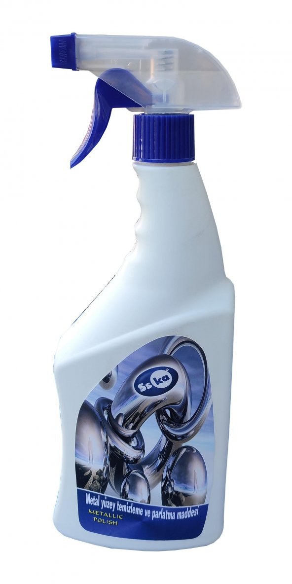 SSKA İnox Paslanmaz Çelik Metal Krom Nikel Çok Amaçlı Yüzey Temizleyici - 500 Ml. - Sprey ürün görseli 1